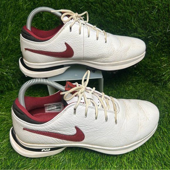 Nike Men's White and Maroon Athletic Shoes - Picture 1 of 6
